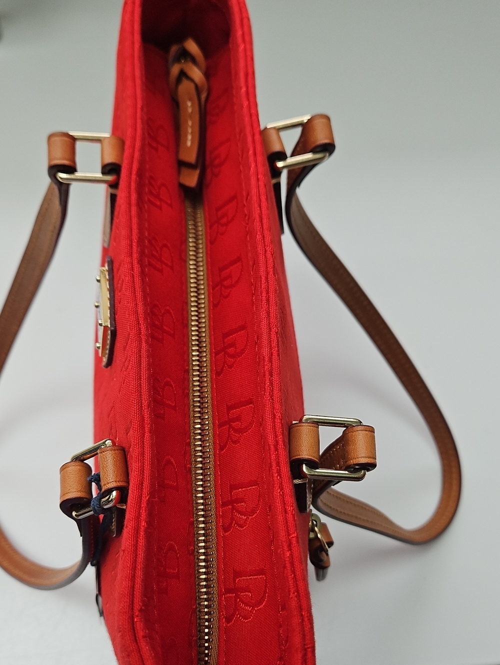 🌹 BIG WEEKEND SALE Dooney & Bourke Red Richmond Shopper Tote - Picture 7 of 16